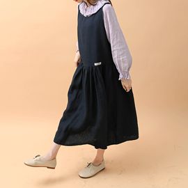 [Natural Garden] MADE N Shirring Linen Sleeveless Dress_High quality material, linen material, recommended for daily coordination_ Made in KOREA